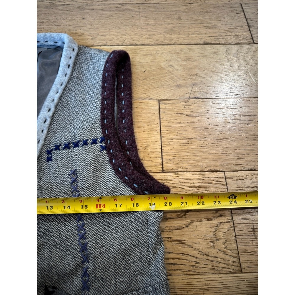 WODMERE Campomar Herringbone Wool Vest Unique Handmade Style Colorful (1372) - Picture 12 of 12